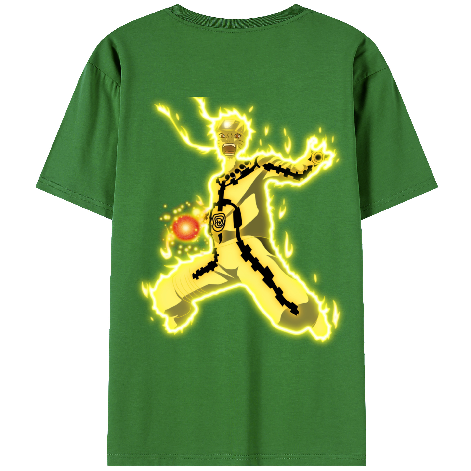 （画像用） NARUTO -ナルト- うずまき ナルト Uzumaki Naruto レディース半袖Tシャツ(バックプリント)